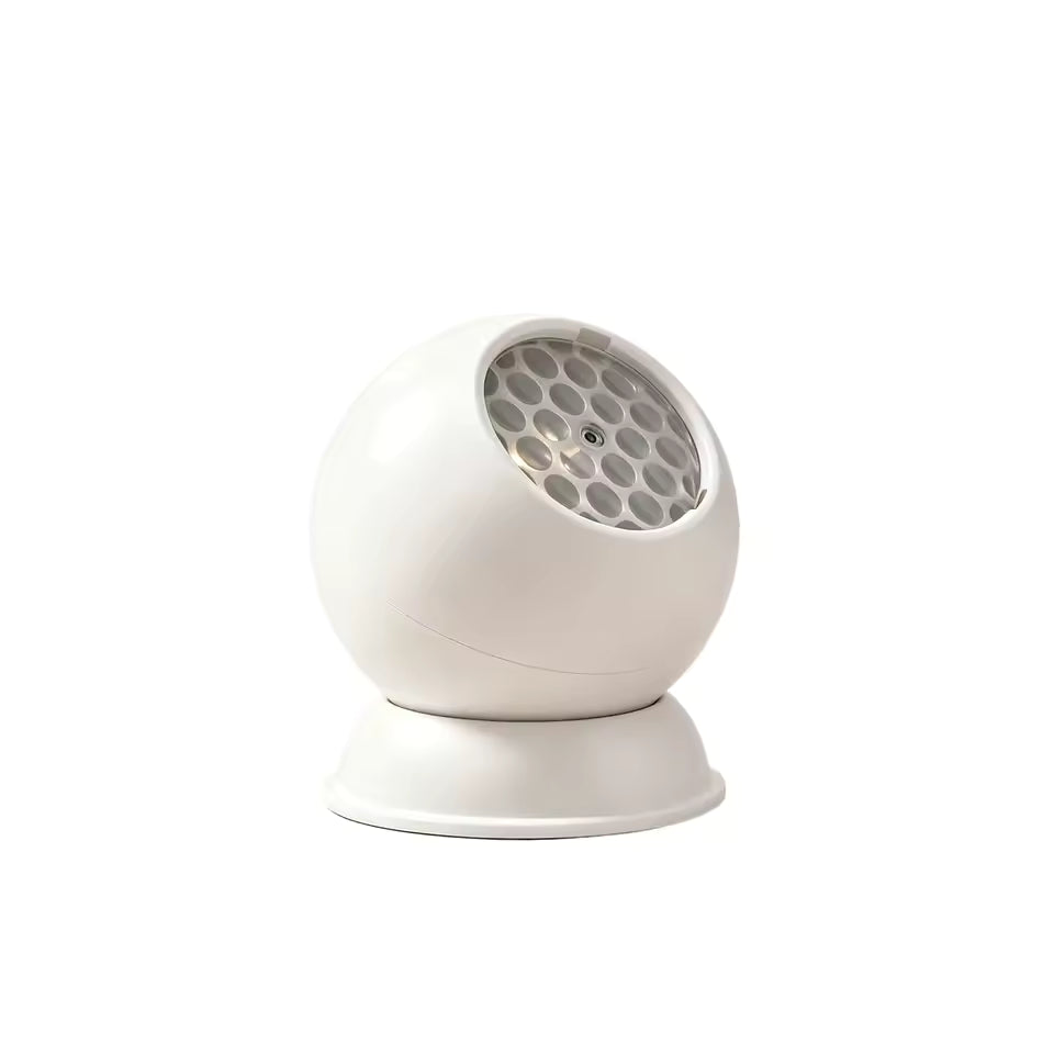 White round ocean projector on its stand; supplier photograph